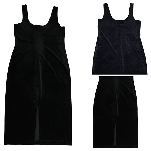 Bardot - Sleeveless Velvet MIDI Dress - Size 8 - Picture 14 of 15